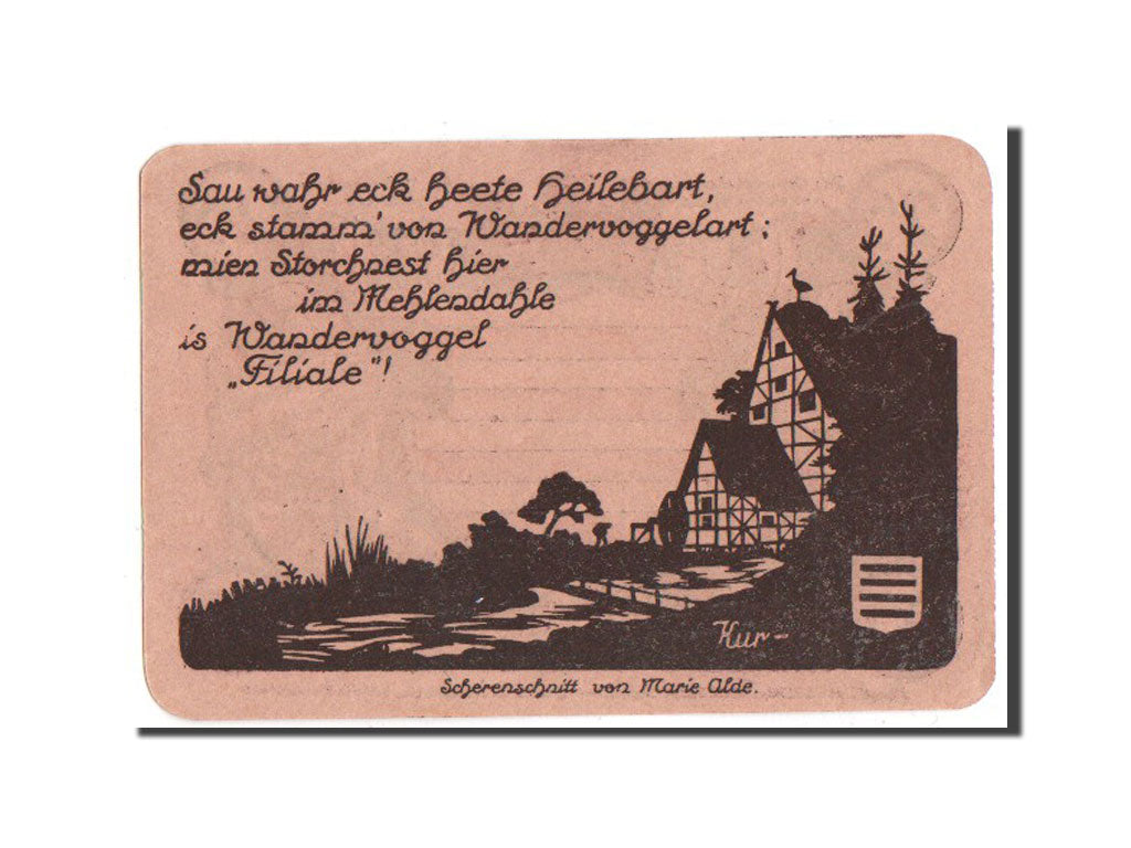 Banknote, Germany, Noschenrode Gemeinde, 25 Pfennig, 1921, AU(55-58)