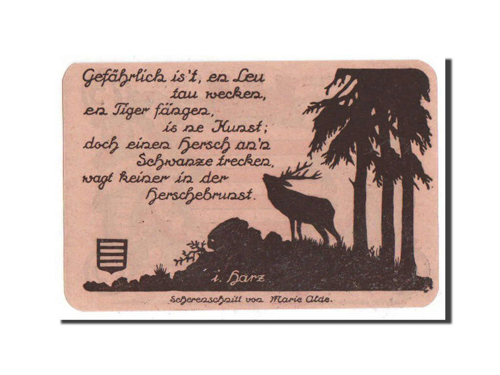 Banconote, Germania, Noschenrode Gemeinde, 75 Pfennig, 1921, SPL-, Mehl:980.11