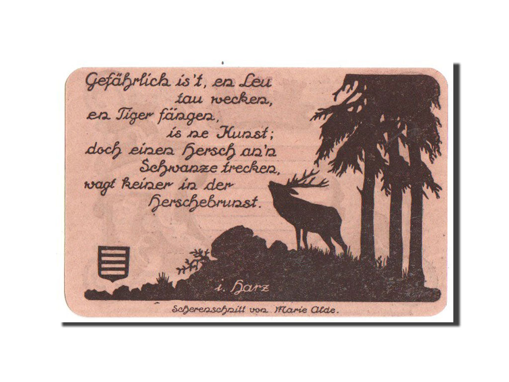 Banconote, Germania, Noschenrode Gemeinde, 75 Pfennig, 1921, SPL-, Mehl:980.10