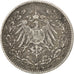 Coin, GERMANY - EMPIRE, 1/2 Mark, 1914, Hambourg, EF(40-45), Silver, KM:17
