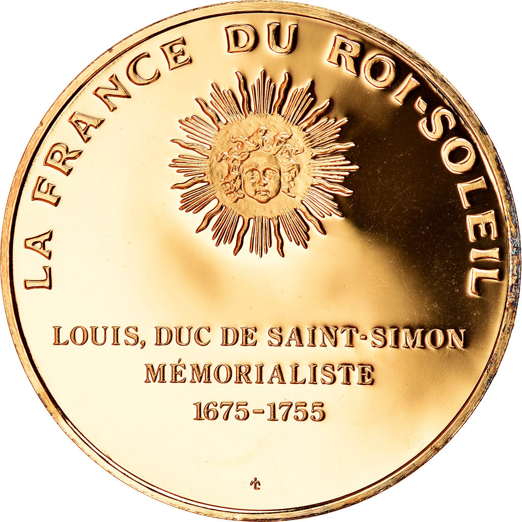 França, Medal, Louis de Rouvroy, La France du Roi Soleil, MS(63), Vermeil