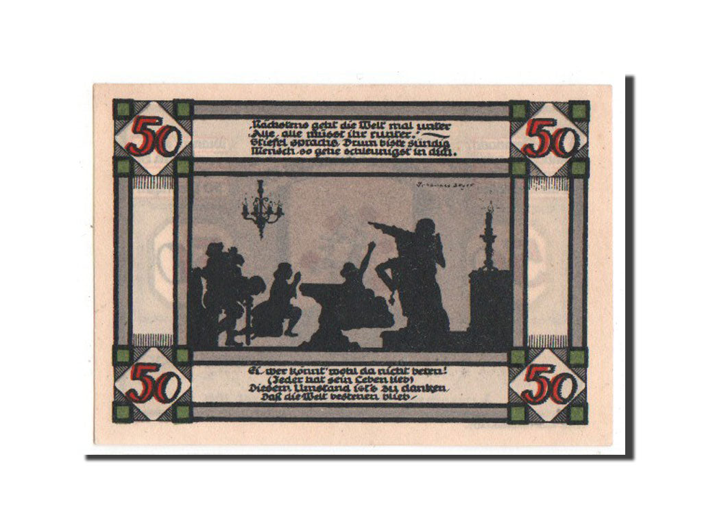 Banknote, Germany, Annaburg Stadt, 50 Pfennig, 1921, UNC(63), Mehl:34.1