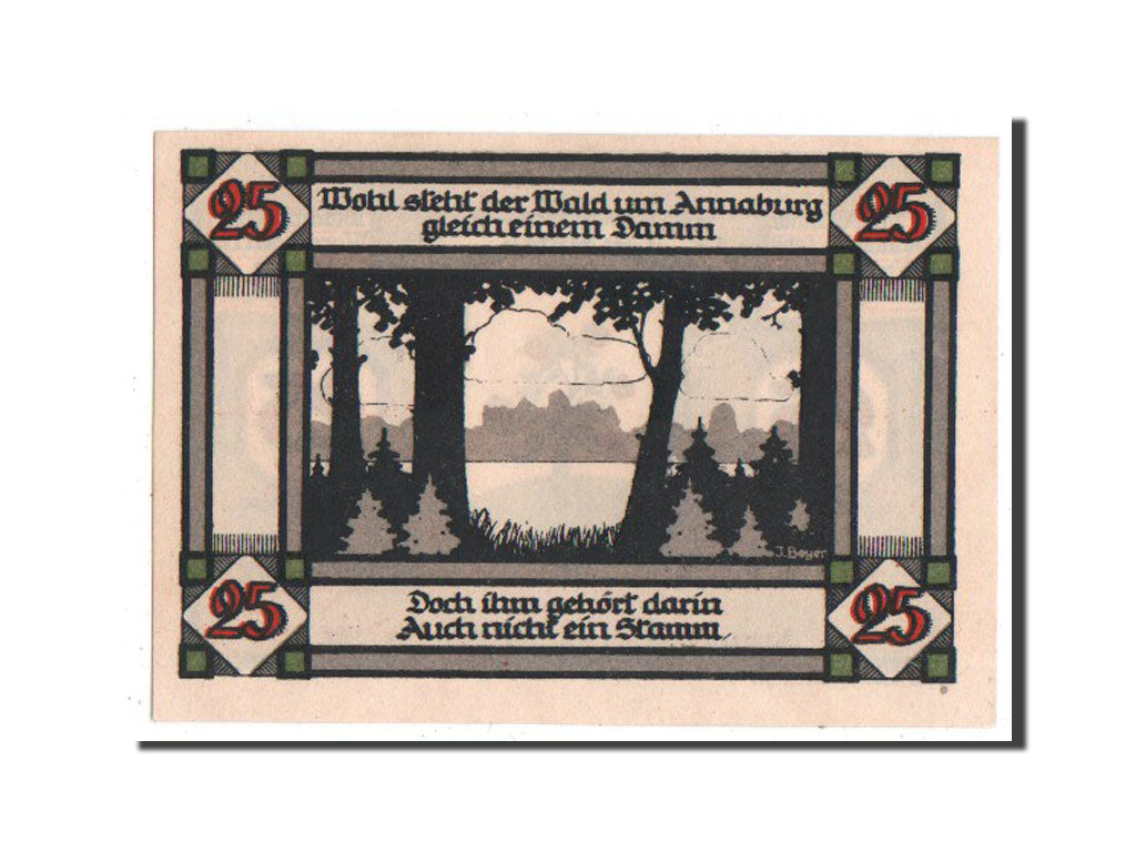 Banknote, Germany, Annaburg Stadt, 25 Pfennig, 1921, UNC(63), Mehl:34.1