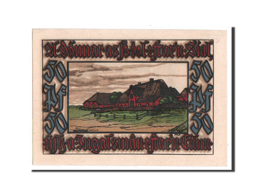 Billet, Allemagne, Norddorf auf Amrum Verkehrsverein, 50 Pfennig, NEUF