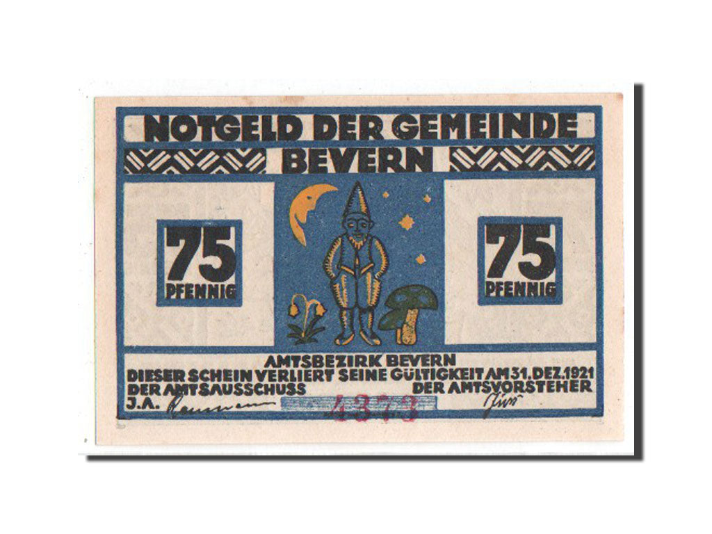 Banknote, Germany, Schleswig-Holstein, 75 Pfennig, 1921, UNC(65-70), Mehl:97.1a