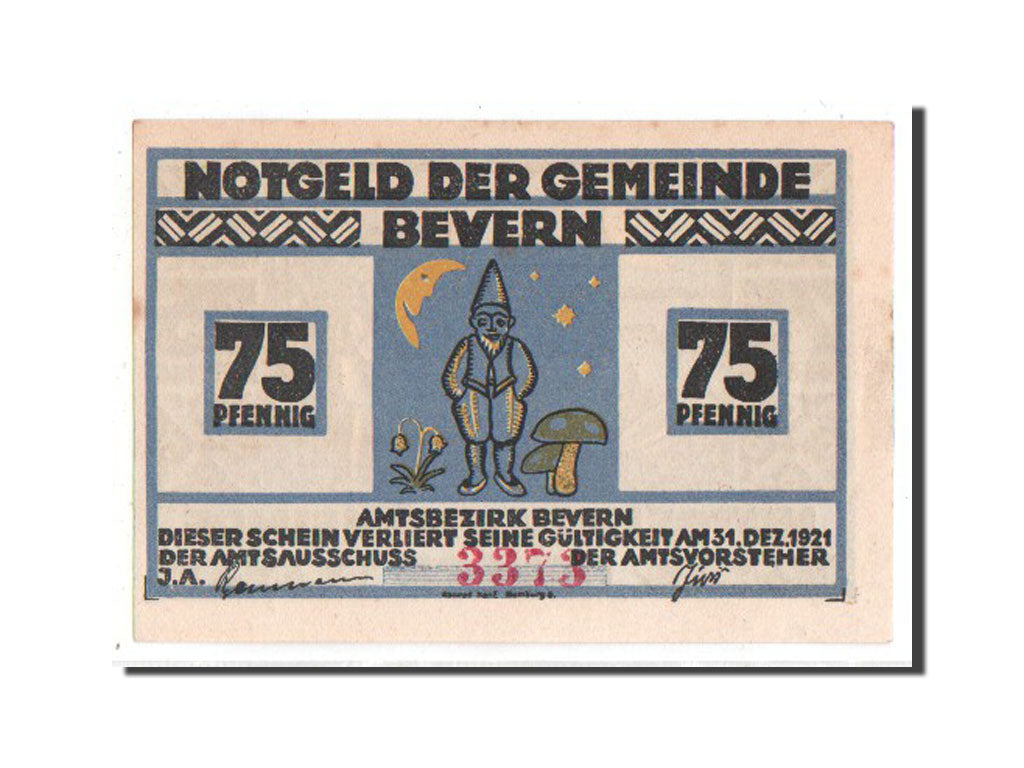 Banknote, Germany, Schleswig-Holstein, 75 Pfennig, 1921, UNC(65-70), Mehl:97.1a