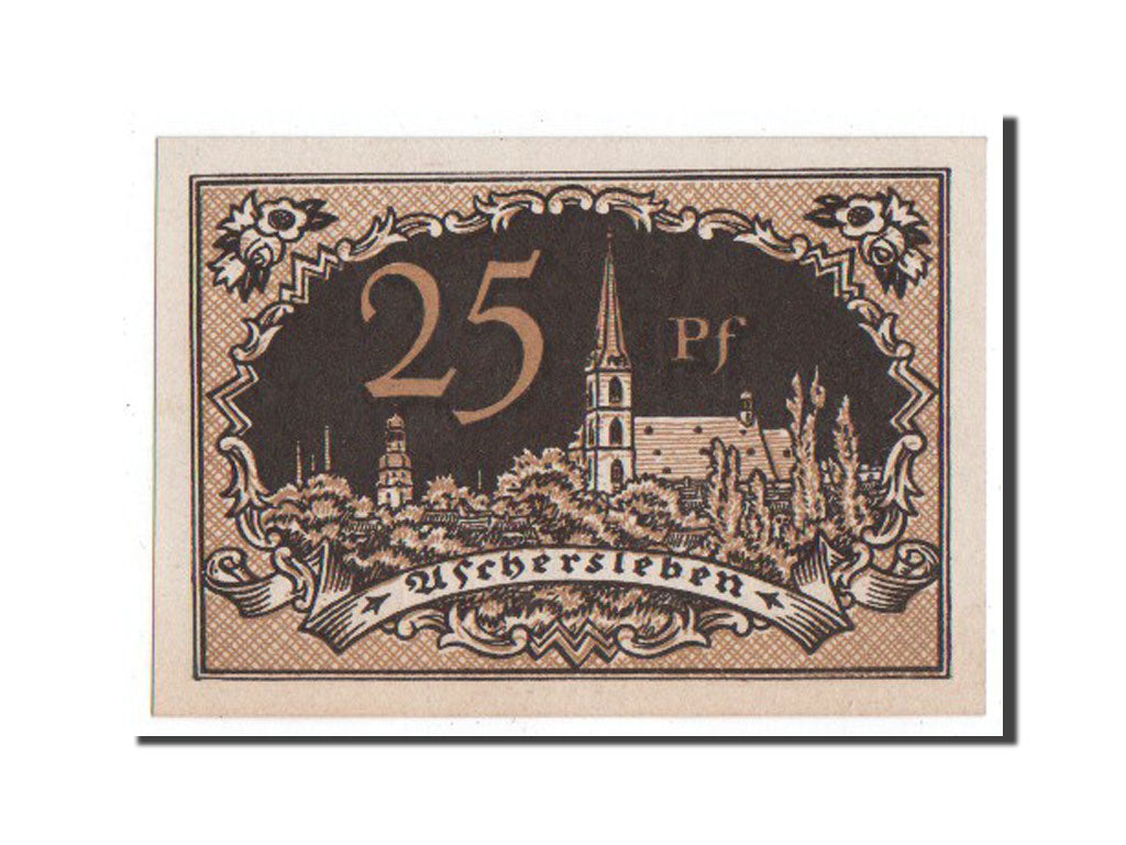 Banknote, Germany, Aschersleben, 25 Pfennig, 1920, UNC(65-70), Mehl:50.1