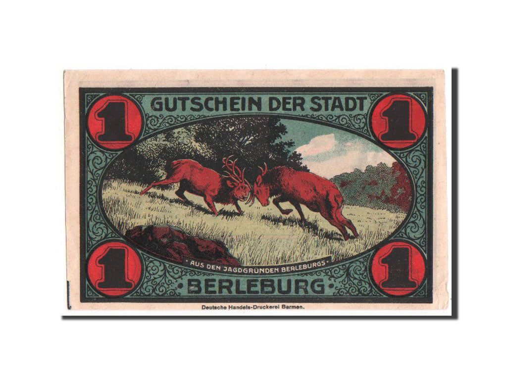 Banknote, Germany, Berleburg Stadt, 1 Mark, 1921, UNC(63), Mehl:80.1