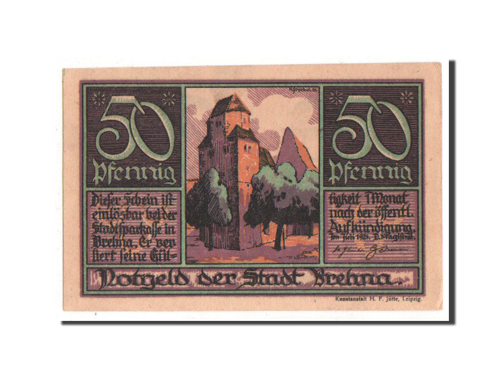 Banknote, Germany, Provinz Sachsen, 50 Pfennig, 1921, UNC(63), Mehl:160.3