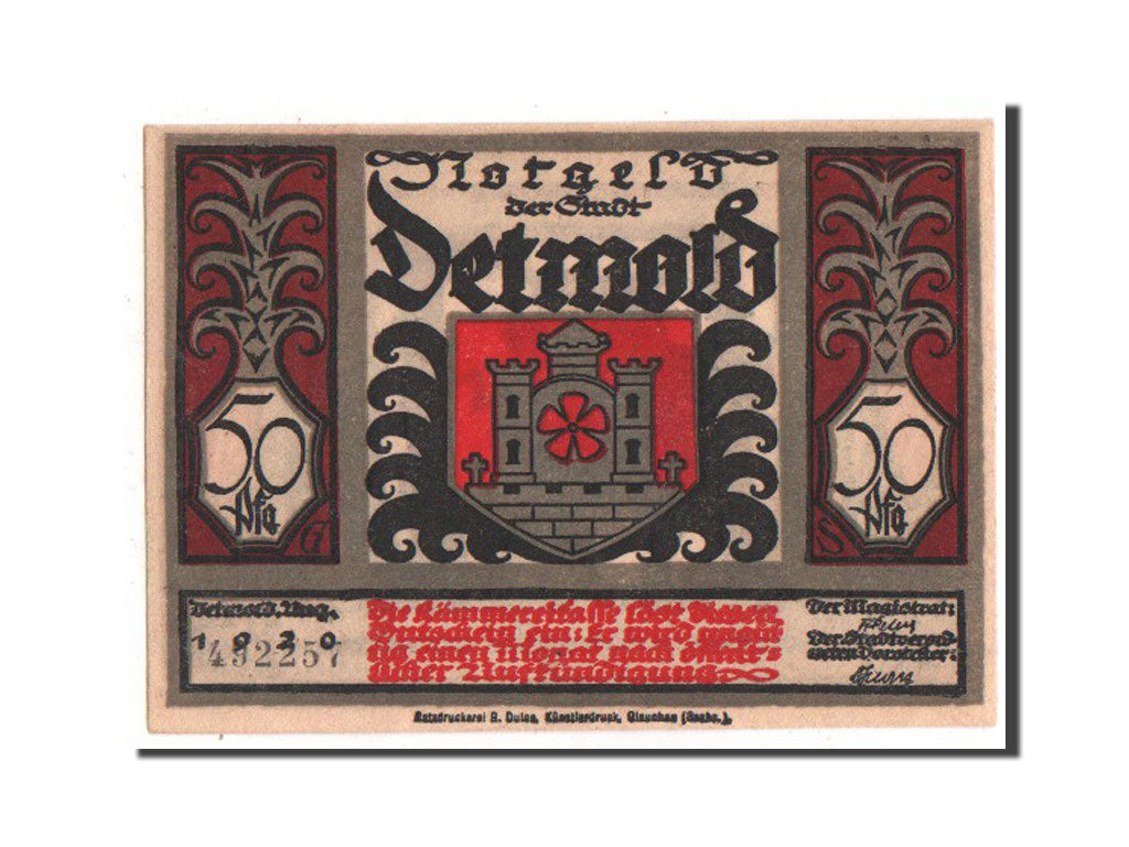 Banknote, Germany, Lippe in Detmold, 50 Pfennig, 1920, UNC(63), Mehl:268.8