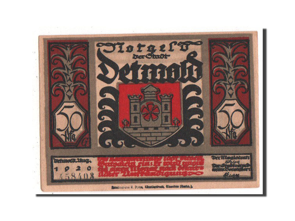 Banknote, Germany, Lippe in Detmold, 50 Pfennig, 1920, UNC(60-62), Mehl:268.8