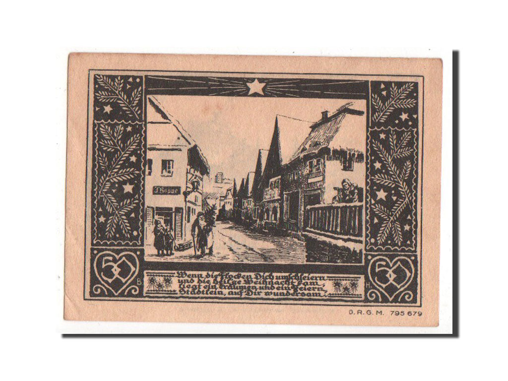Banknote, Germany, Bolkenhain, 50 Pfennig, 1922, UNC(60-62), Mehl:137.1