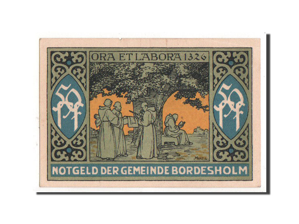 Banknote, Germany, Bordesholm, 50 Pfennig, 1921, UNC(60-62), Mehl:144.1