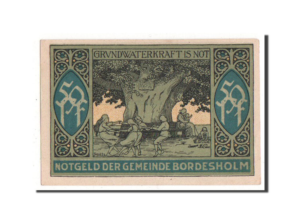 Banknote, Germany, Bordesholm, 50 Pfennig, 1921, UNC(60-62), Mehl:144.1
