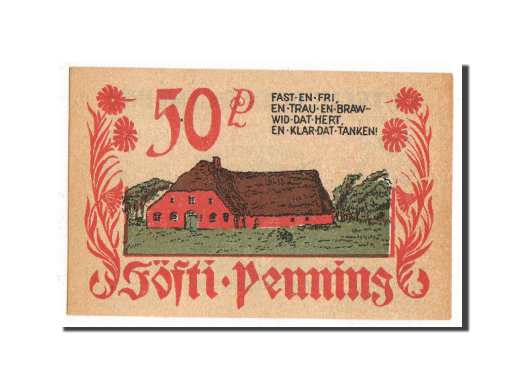 Banknote, Germany, Bordelum Gemeinde, 50 Pfennig, 1921, UNC(63), Mehl:143