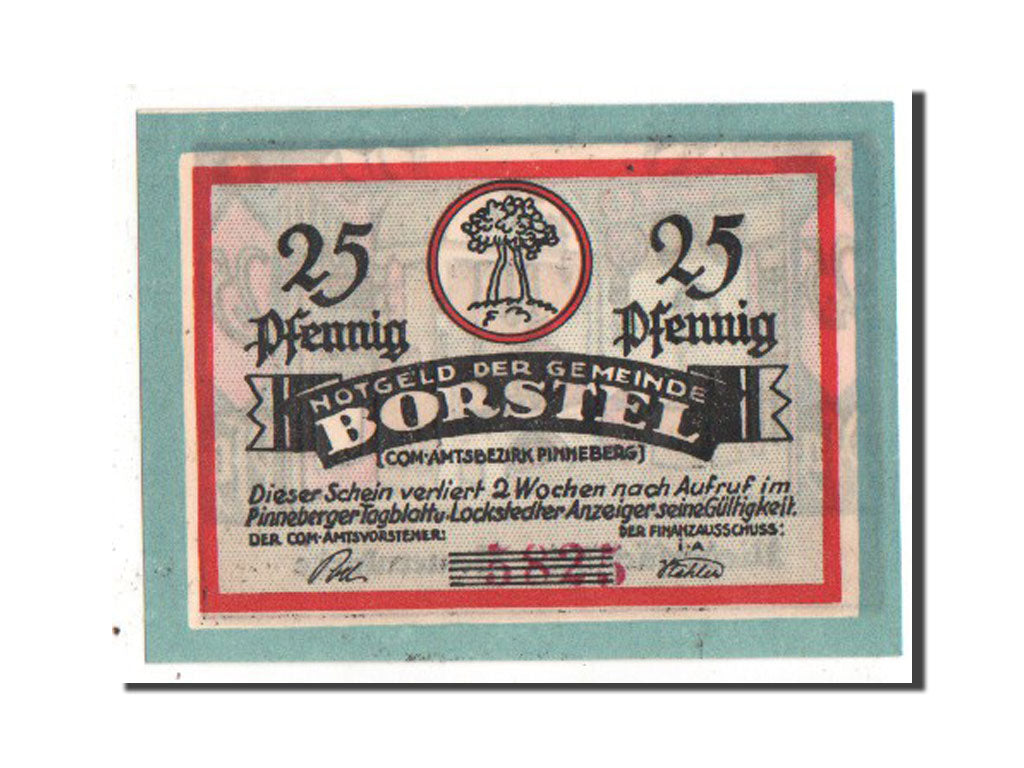 Banknote, Germany, Schleswig-Holstein, 25 Pfennig, 1921, UNC(63), Mehl:145.1