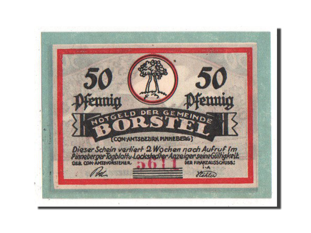 Banknote, Germany, Schleswig-Holstein, 50 Pfennig, 1921, UNC(63), Mehl:145.1