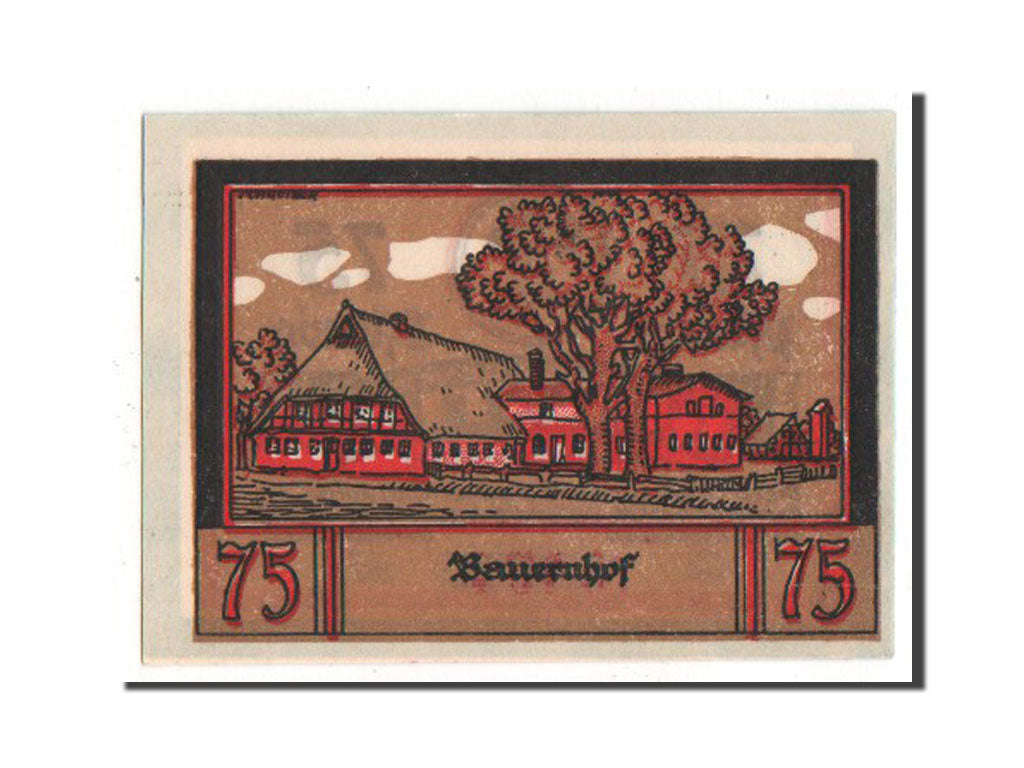 Banknote, Germany, Schleswig-Holstein, 75 Pfennig, 1921, UNC(63), Mehl:145.1