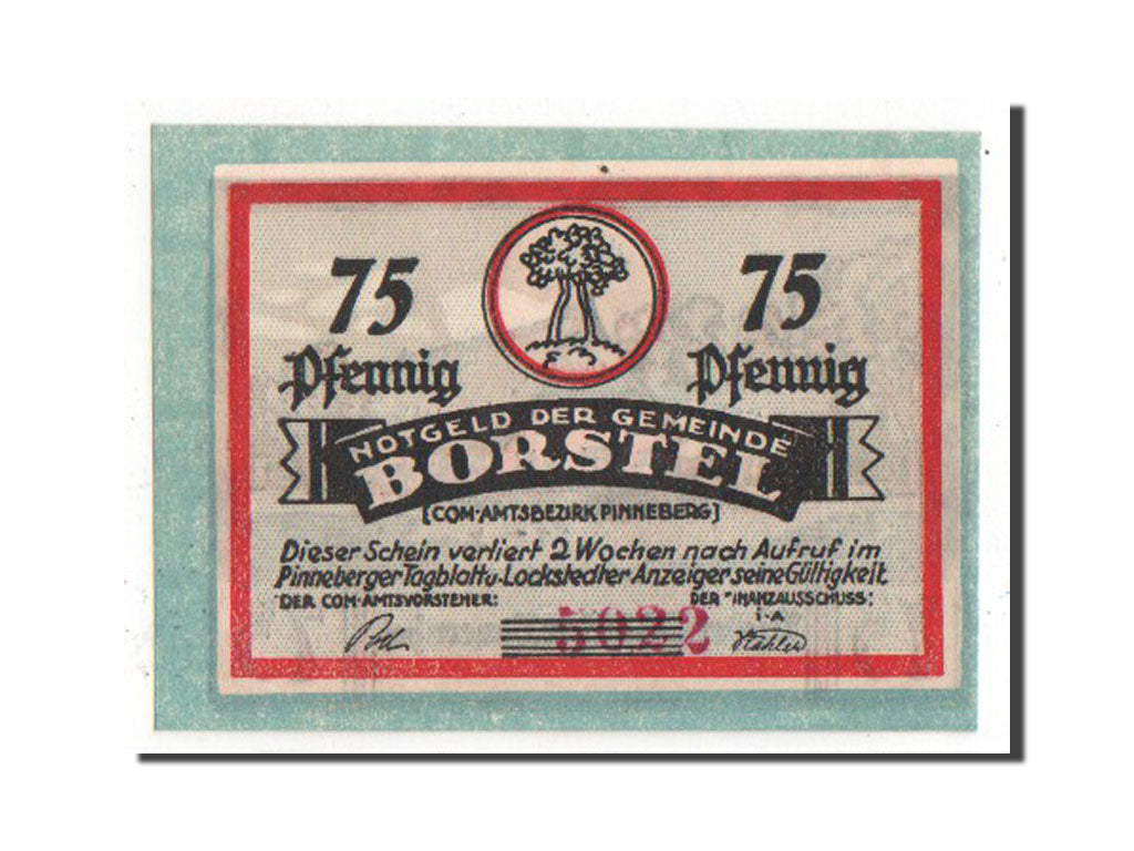Banknote, Germany, Schleswig-Holstein, 75 Pfennig, 1921, UNC(63), Mehl:145.1