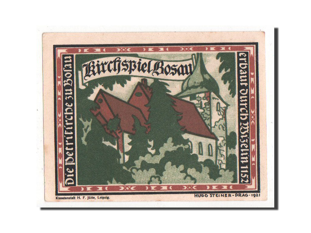 Banknote, Germany, Bosau, 1 Mark, 1921, UNC(63), Mehl:146.1