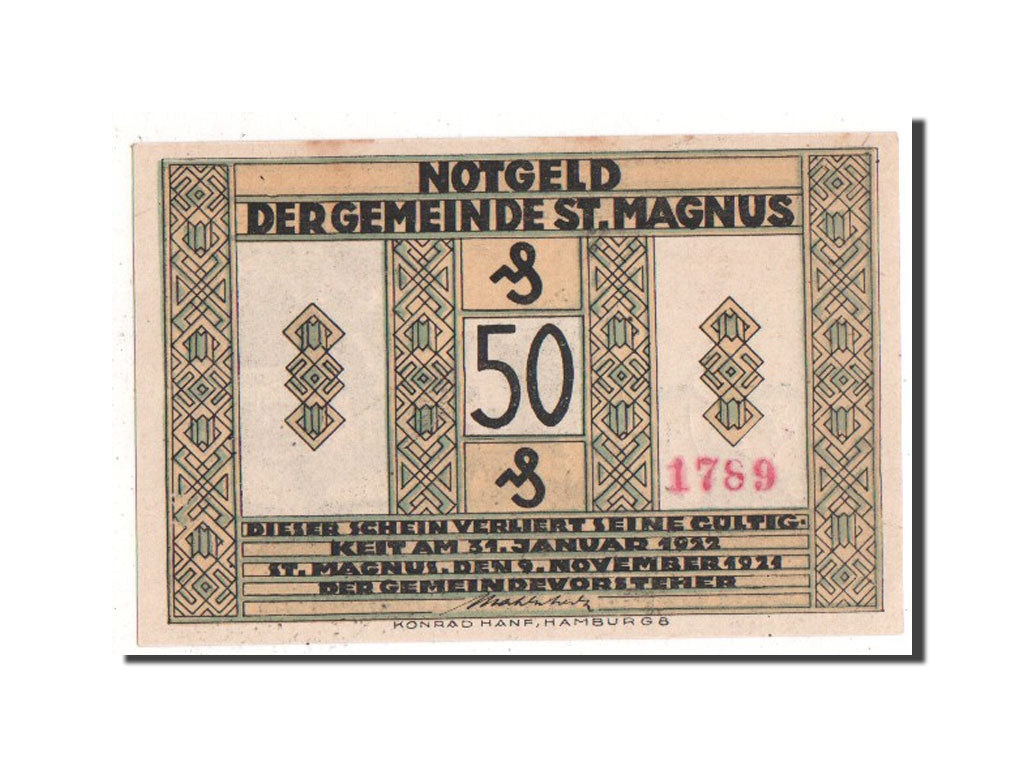 Banknote, Germany, Hannover, 50 Pfennig, 1921, AU(55-58), Mehl:1166.1