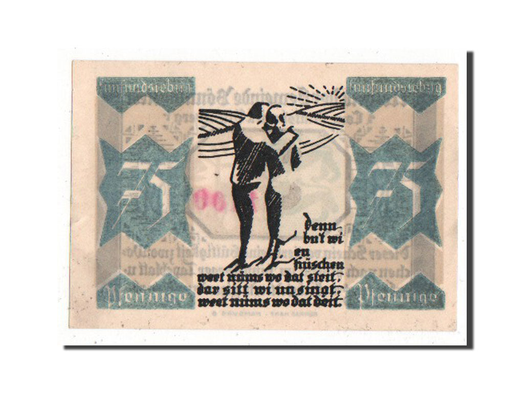 Banknote, Germany, Schleswig-Holstein, 75 Pfennig, 1921, UNC(63), Mehl:133.1a