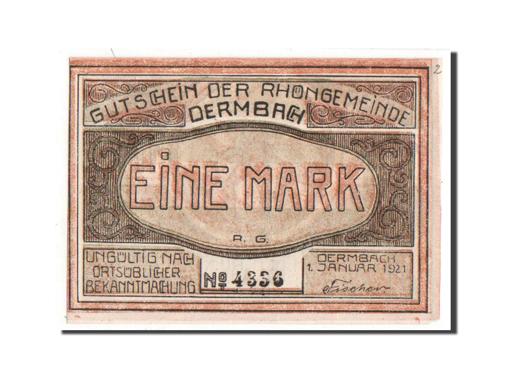 Banknote, Germany, Sachsen-Weimar-Eisenach, 1 Mark, 1921, UNC(63), Mehl:264.1a