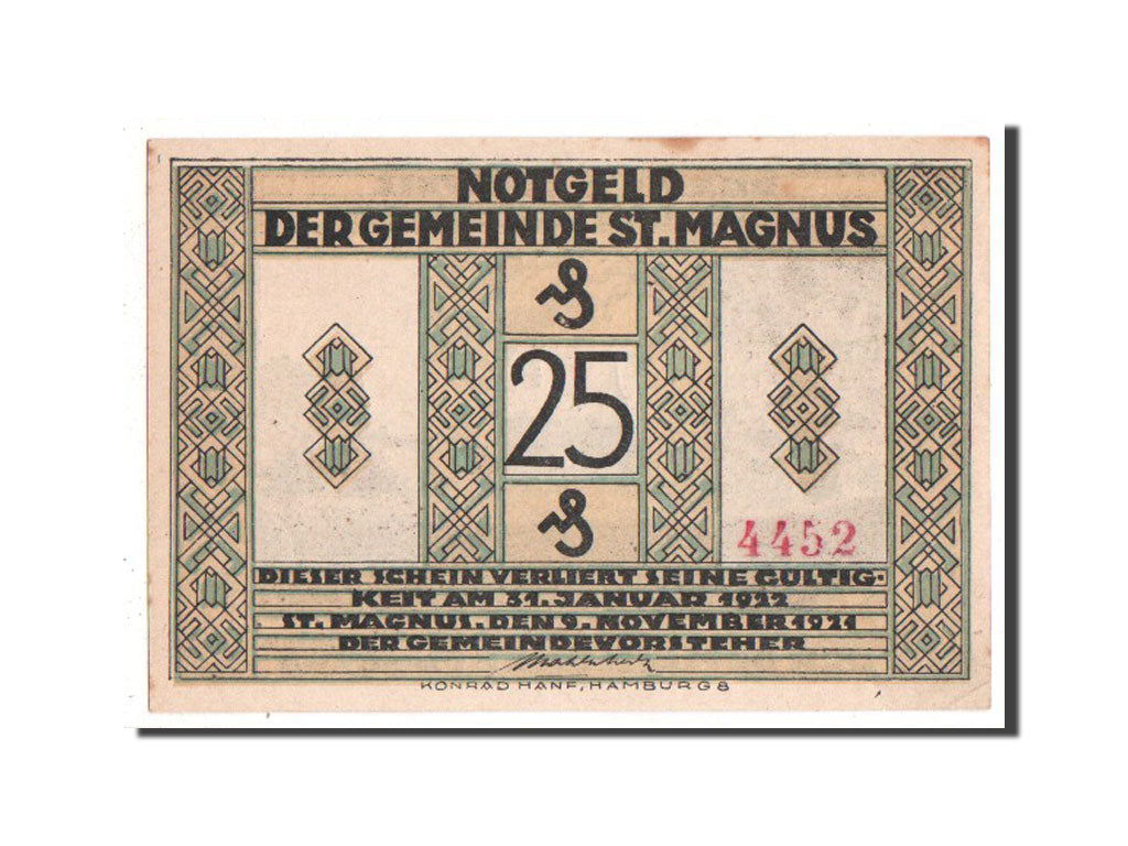 Banknote, Germany, Hannover, 25 Pfennig, 1921, AU(55-58), Mehl:1166.1