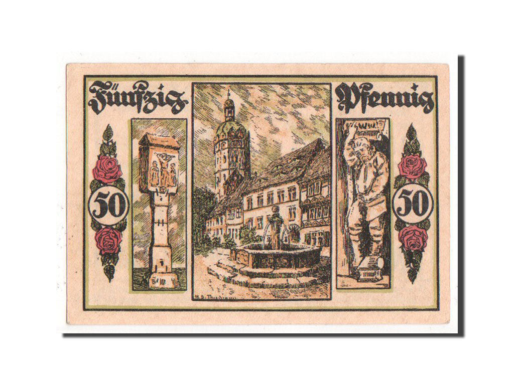 Banknote, Germany, Sangerhausen, 50 Pfennig, 1921, UNC(63), Mehl:1163.1b