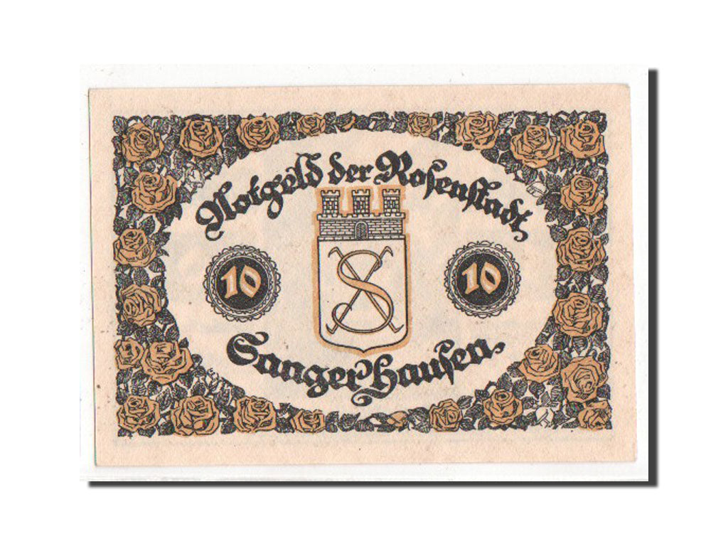 Banknote, Germany, Sangerhausen, 10 Pfennig, 1921, UNC(63), Mehl:1163.1a