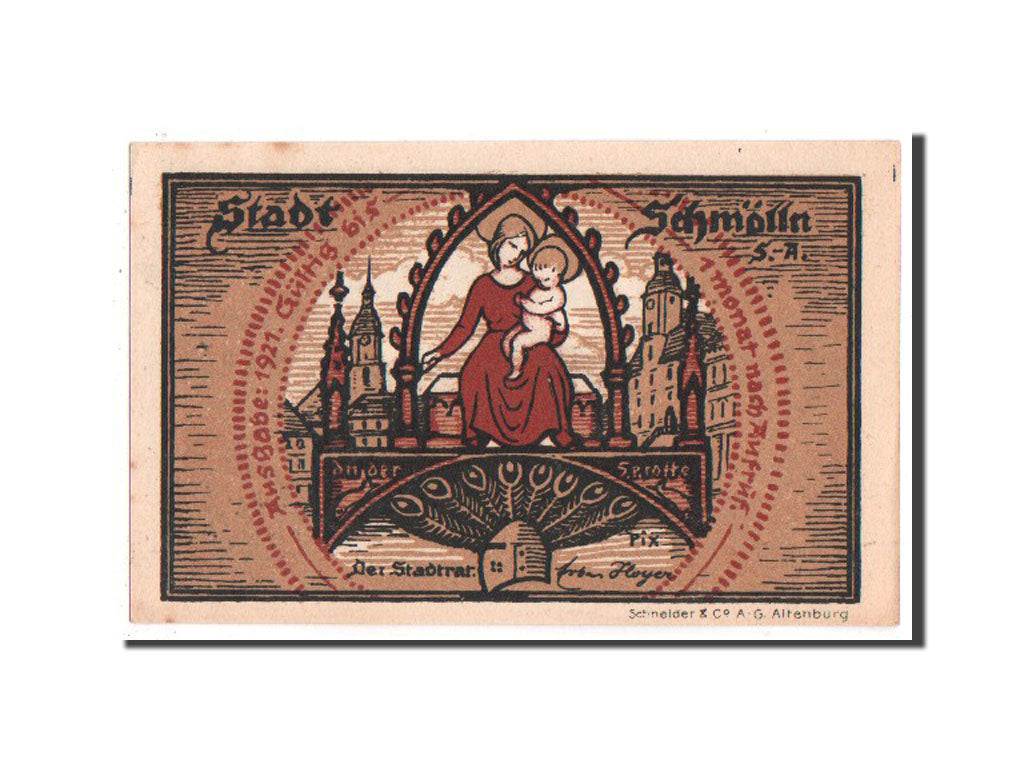 Banknote, Germany, Schmolln, 10 Pfennig, 1921, UNC(63), Mehl:1189