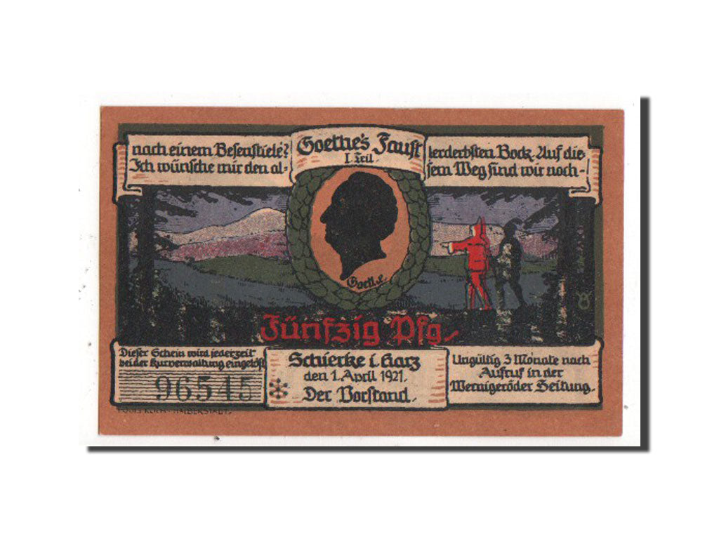 Banknote, Germany, Schierke, 50 Pfennig, 1921, UNC(63), Mehl:1179.1c