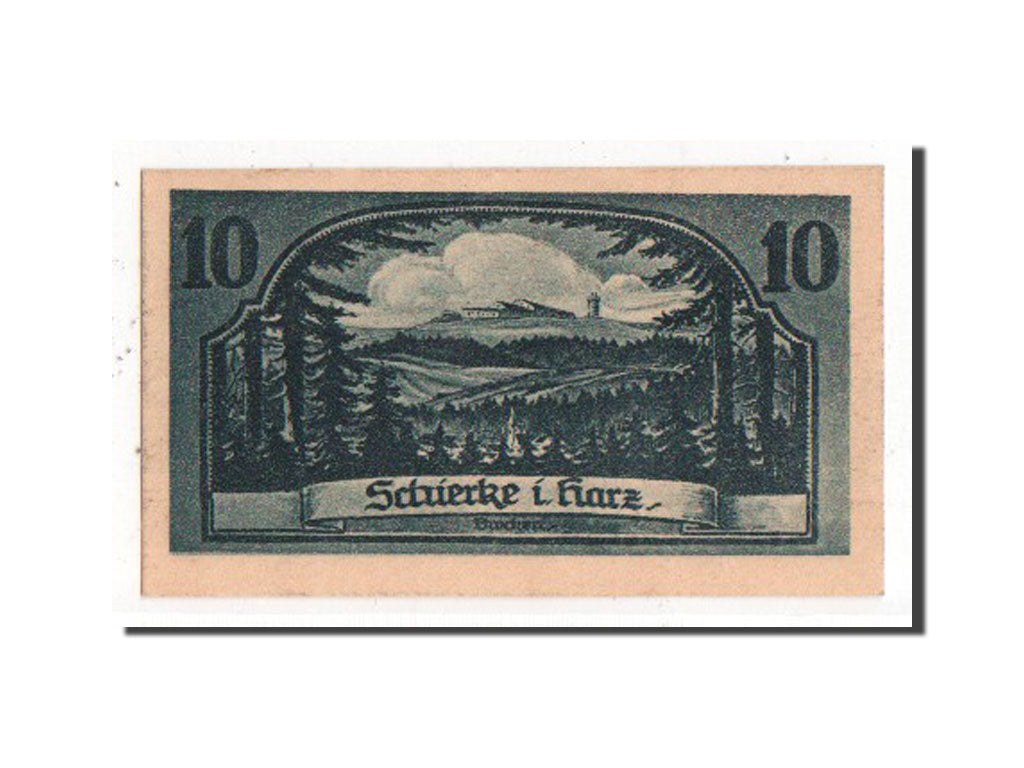 Banknote, Germany, Schierke, 10 Pfennig, 1921, UNC(63), Mehl:1178.1c