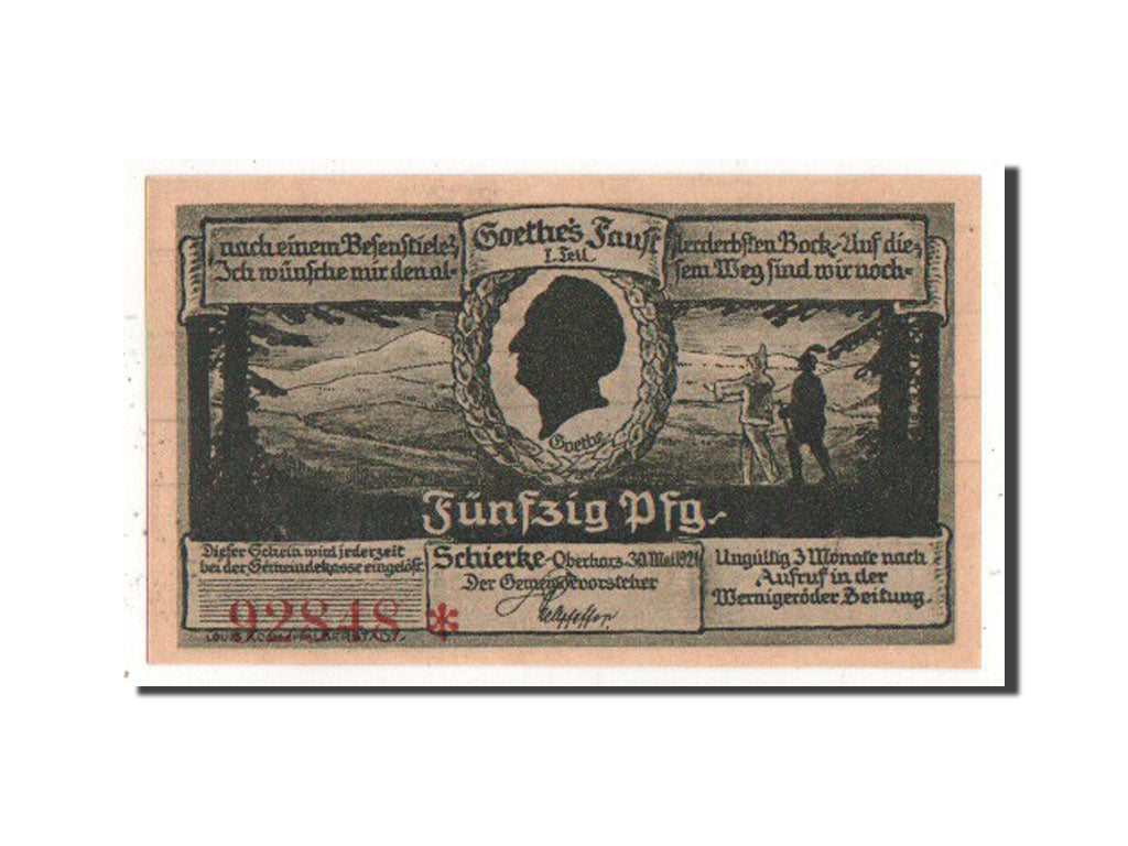 Banknote, Germany, Schierke, 50 Pfennig, 1921, UNC(63), Mehl:1178.1c