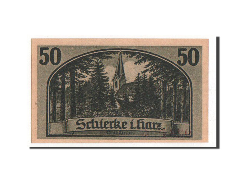 Banknote, Germany, Schierke, 50 Pfennig, 1921, UNC(63), Mehl:1178.1c
