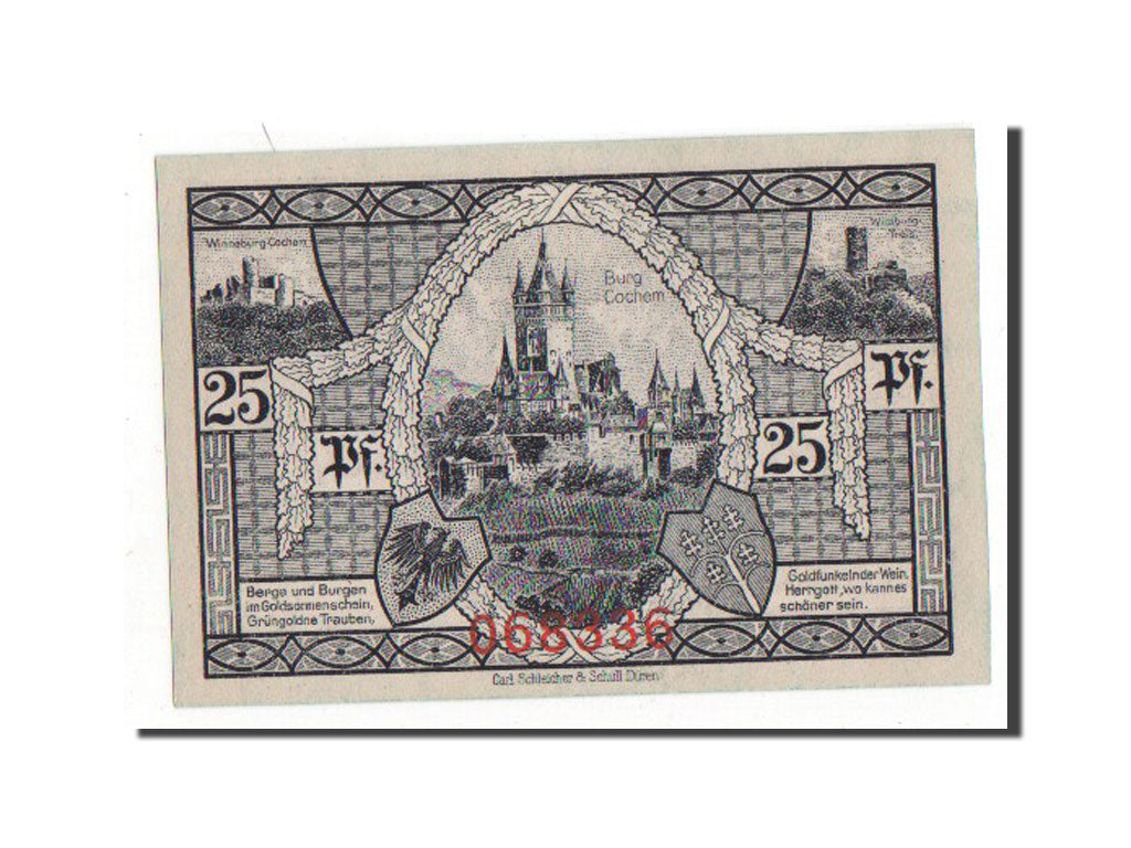 Banknote, Germany, Cochem Landkreis, 25 Pfennig, 1921, 1921-04-01, AU(55-58)