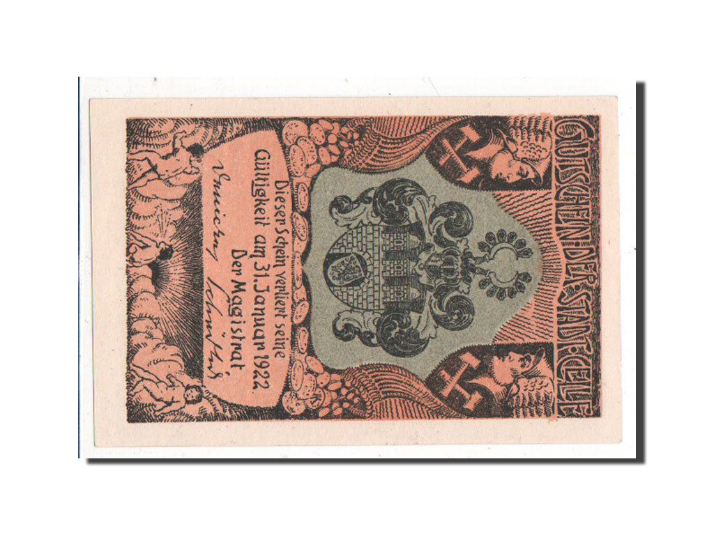 Banknote, Germany, Celle, 75 Pfennig, 1922, AU(55-58), Mehl:226.4a