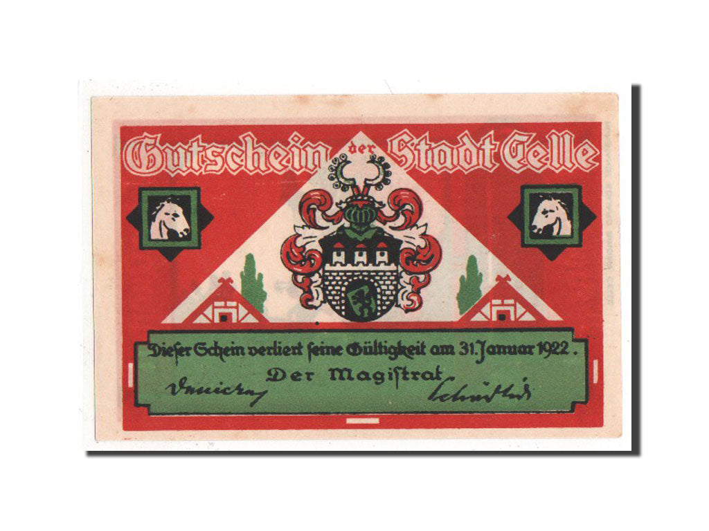 Banknote, Germany, Celle, 75 Pfennig, 1922, AU(55-58), Mehl:226.2a