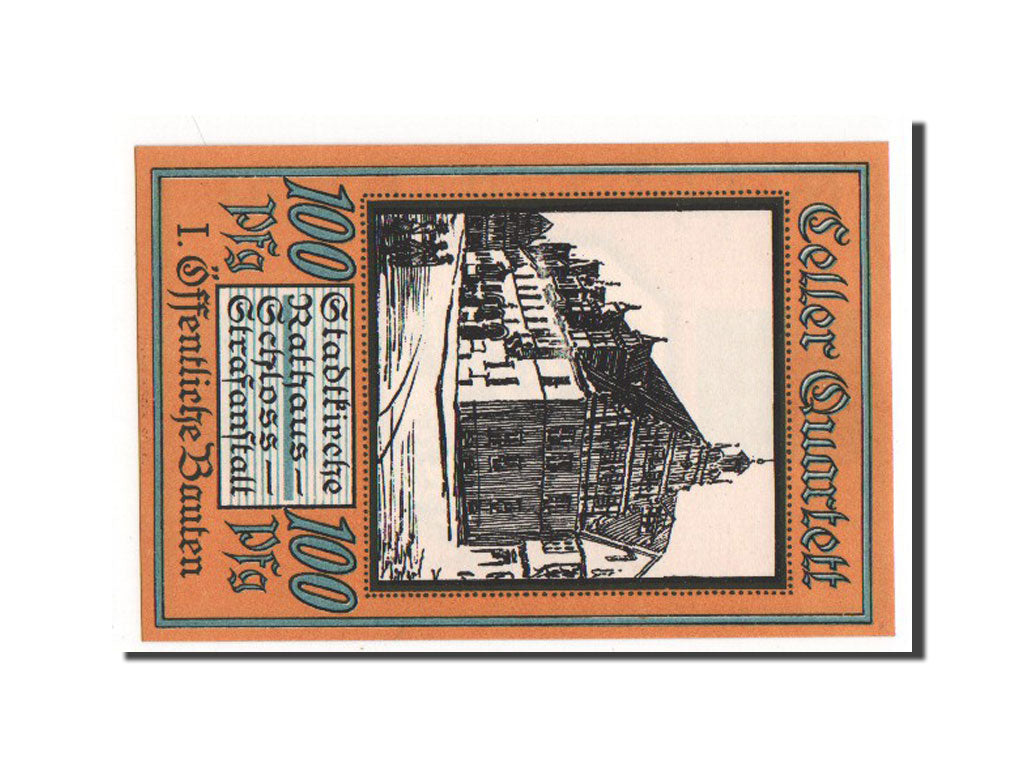 Banknote, Germany, Celle, 100 Pfennig, 1922, AU(55-58), Mehl:226.1a