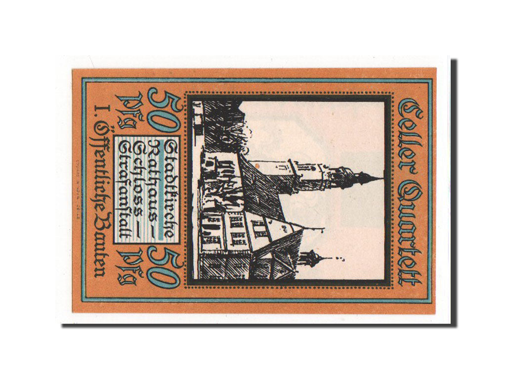 Banknote, Germany, Celle, 50 Pfennig, 1922, AU(55-58), Mehl:226.1a