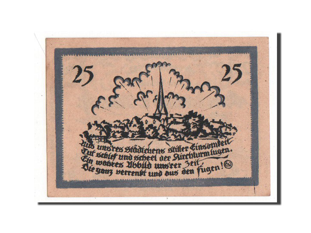 Banknote, Germany, Delbruck, 25 Pfennig, 1921, AU(55-58), Mehl:261.1