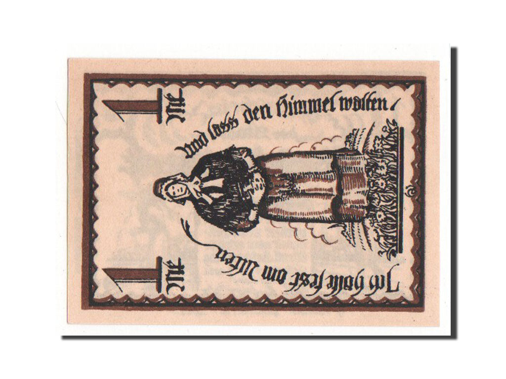 Banknote, Germany, Delbruck, 1 Mark, 1921, AU(55-58), Mehl:261.1
