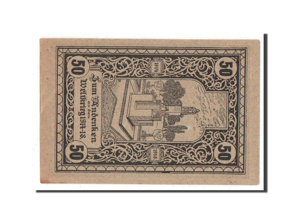 Banknote, Germany, Canth Stadt, 50 Pfennig, 1922, AU(55-58), Mehl:220.6b