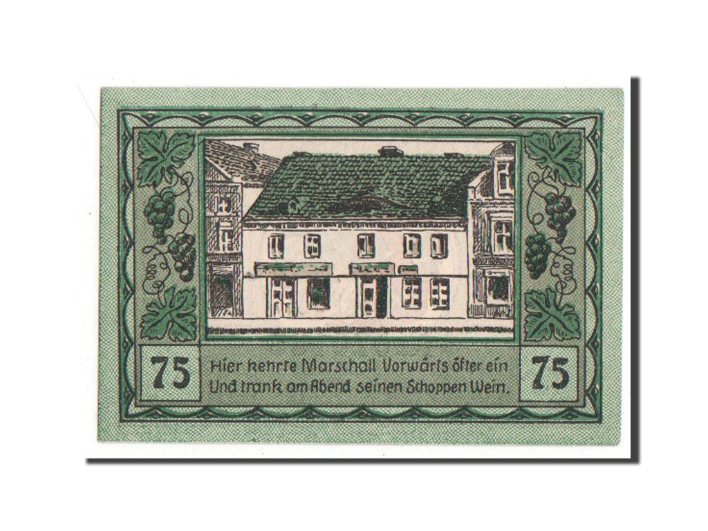 Banknote, Germany, Canth Stadt, 75 Pfennig, AU(55-58), Mehl:220.2