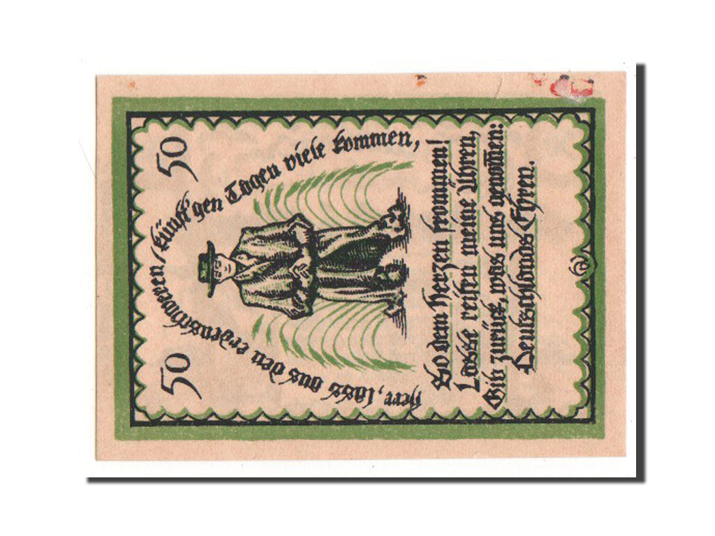 Banknote, Germany, Delbruck, 50 Pfennig, 1921, AU(55-58), Mehl:261.1