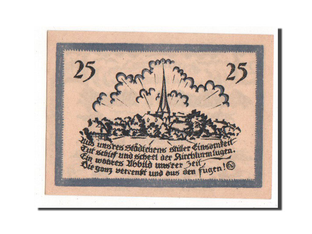 Banknote, Germany, Delbruck, 25 Pfennig, 1921, AU(55-58), Mehl:261.1