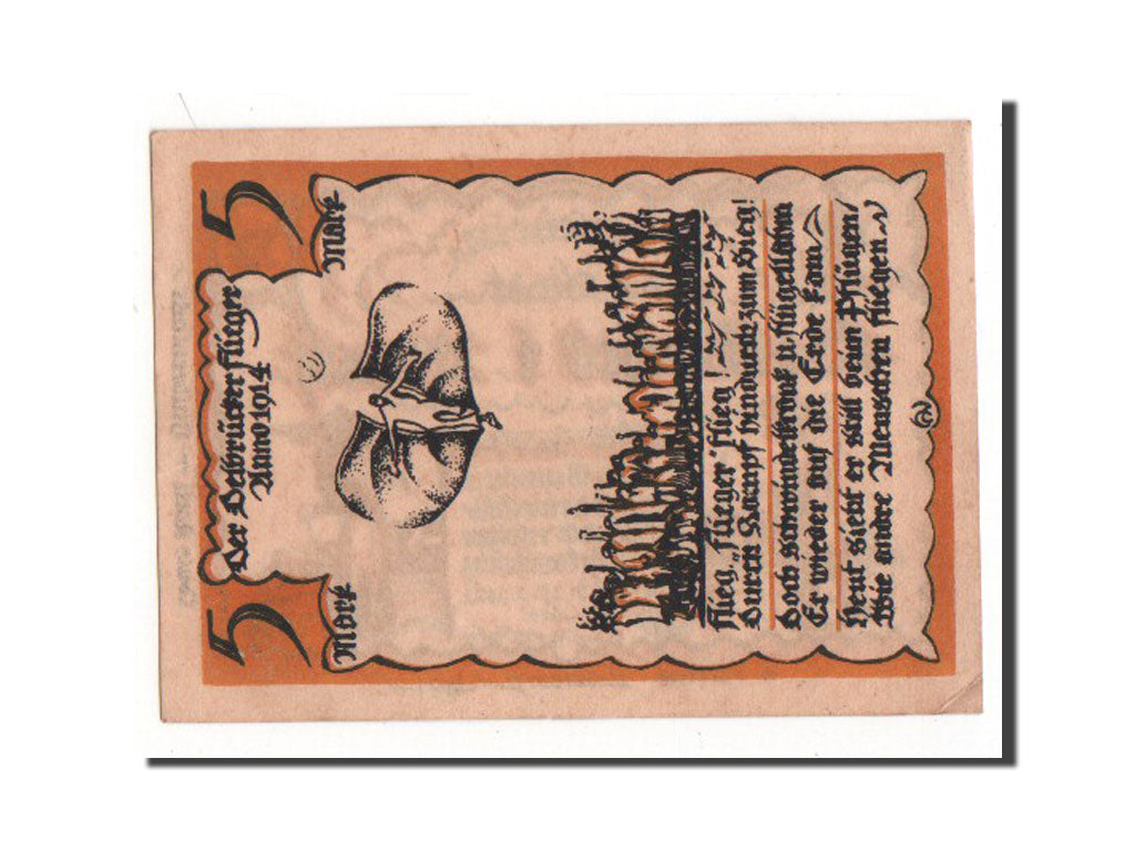 Banknote, Germany, Delbruck, 5 Mark, 1921, AU(55-58), Mehl:261.1