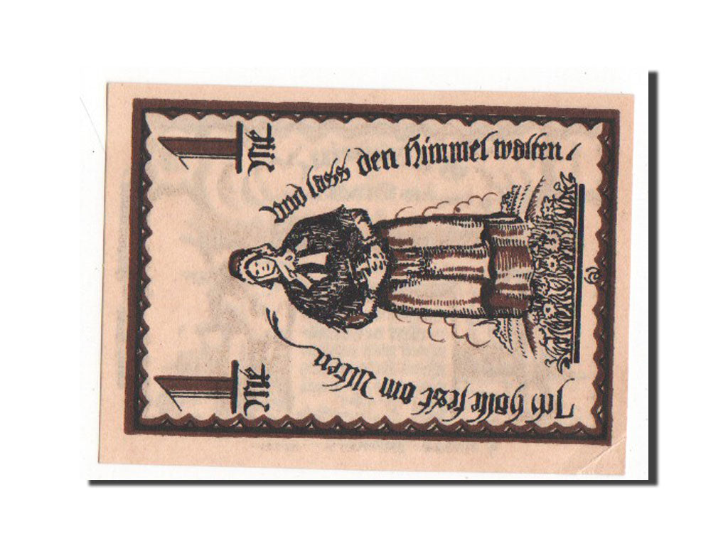Banknote, Germany, Delbruck, 1 Mark, 1921, AU(55-58), Mehl:261.1