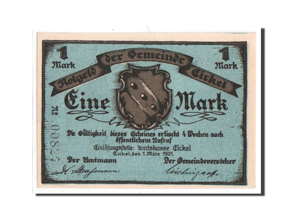 Banknote, Germany, Westfalen, 1 Mark, 1921, AU(55-58), Mehl:314.1a