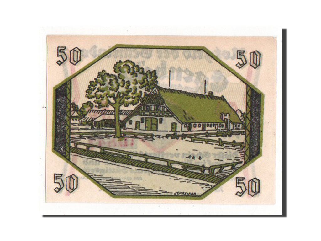 Banknote, Germany, Egenbuttel, 50 Pfennig, AU(55-58), Mehl:308.1